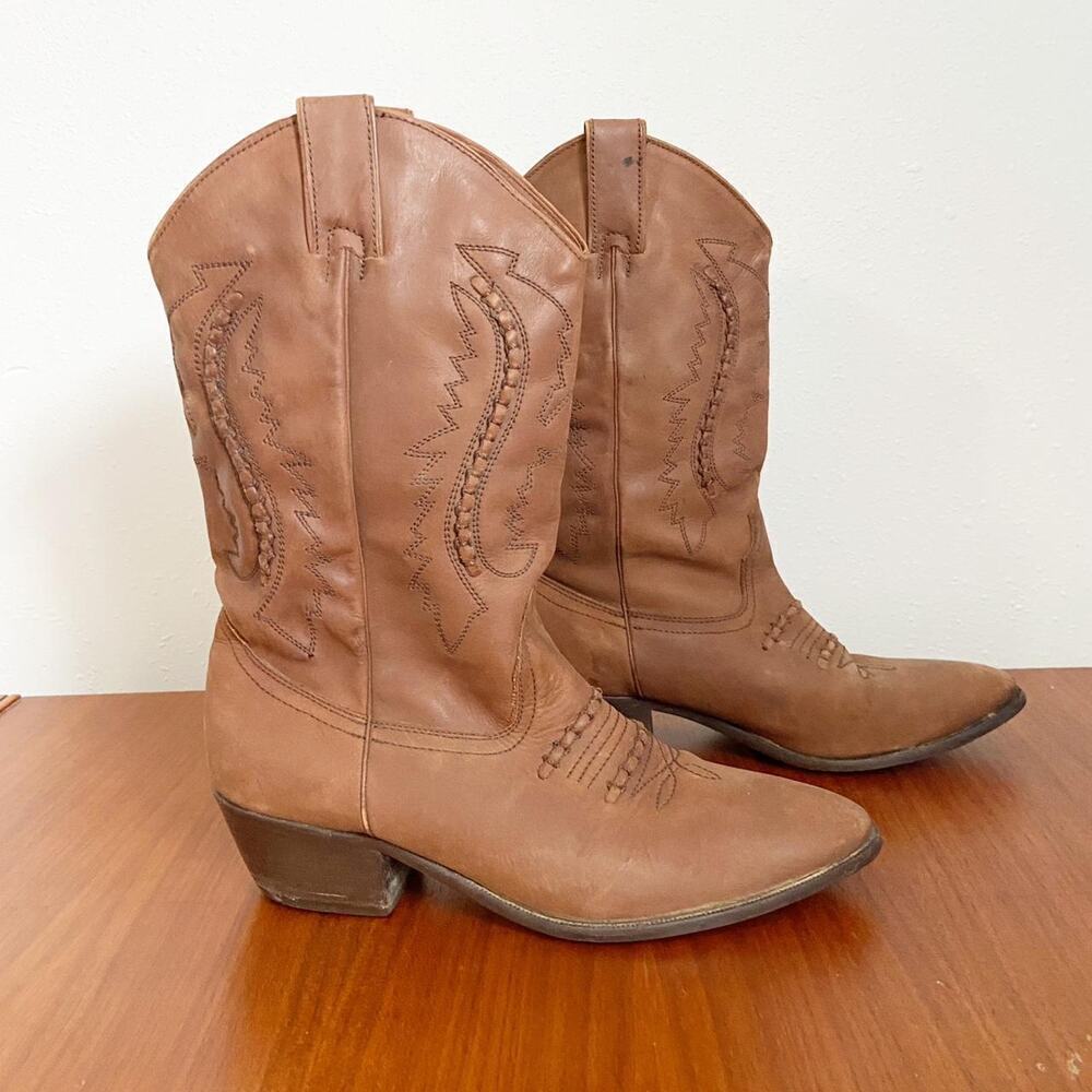 Vintage laredo brown cowboy western boots